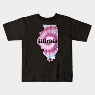 Illinois Tie Dye Kids T-Shirt